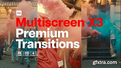 Videohive Premium Transitions Multiscreen X3 52725286