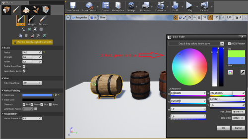 UnrealEngine - Wooden props: barrels, boxes, tubes and buckets