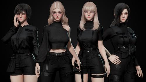 UnrealEngine - Techwear Girls