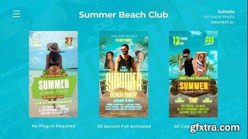 Videohive Summer Beach Club Instagram Reels 52725210