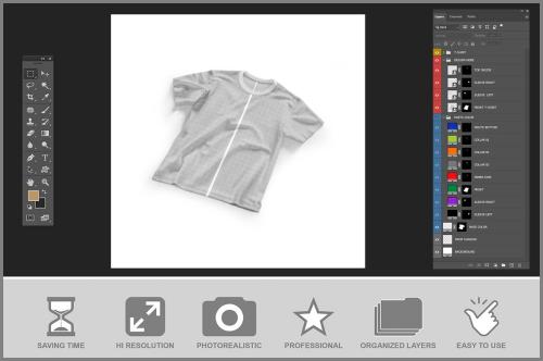 T-shirt Mockup Perspective View