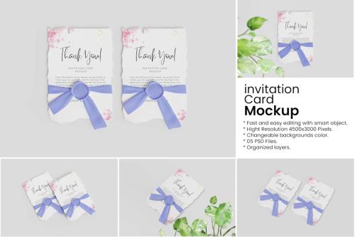 Invitation Card Mockup