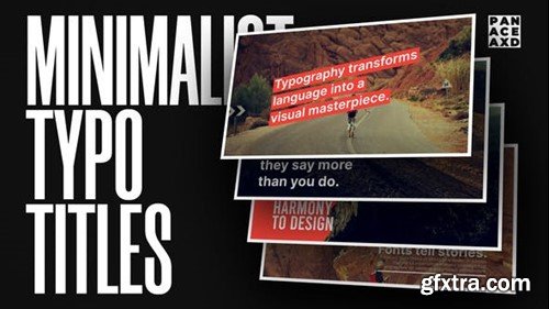 Videohive Minimalist Typo Titles 52734643