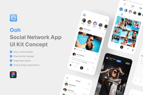 Ooh - Social Network App UI Kit