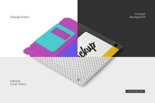 Floppy Disk Mockup Set