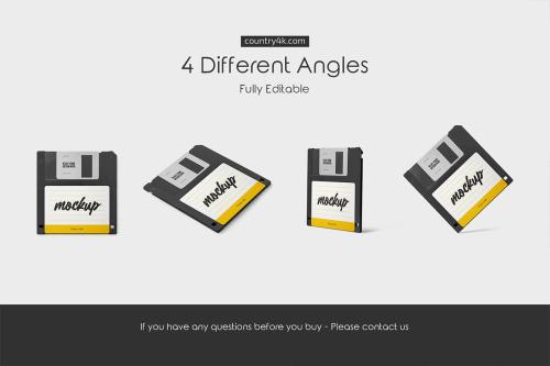 Floppy Disk Mockup Set