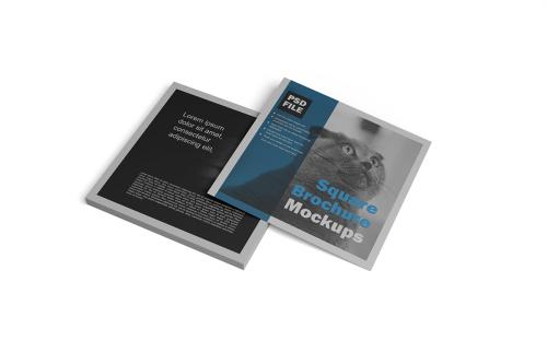 Square Brochure Mockups