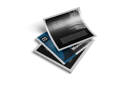 Square Brochure Mockups