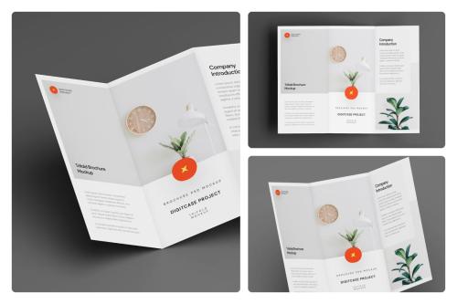 Clean 3 Fold Brochure Mockup