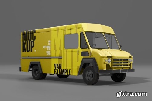 Truck Mockup Collections 14xPSD