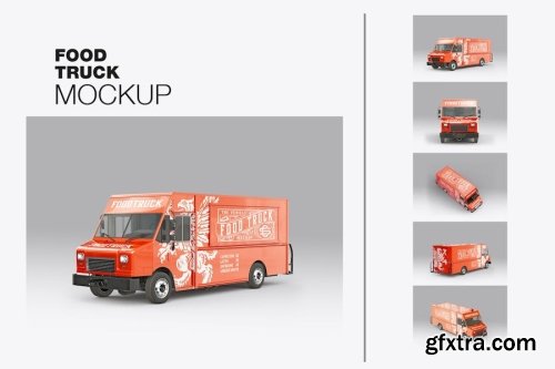 Truck Mockup Collections 14xPSD