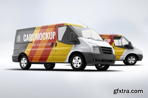 Truck Mockup Collections 14xPSD