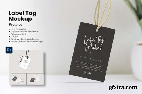 Label Mockup Collections 8xPSD
