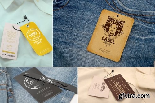 Label Mockup Collections 8xPSD