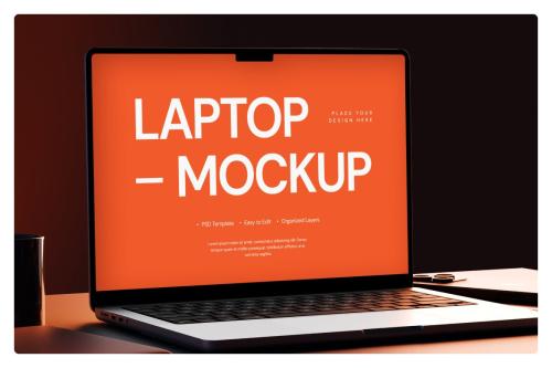 Realistic Laptop Mockup