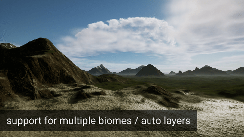 UnrealEngine - OpenLand - Customizable Landscape Auto Material