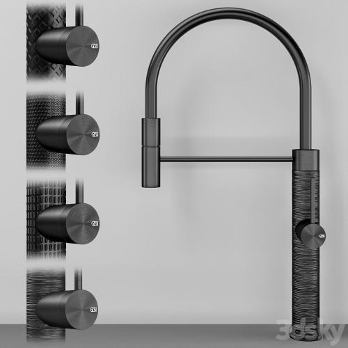 Gessi 316 Collection Kitchen Faucet Set