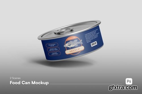 Food Can Mockup Collections 13xPSD