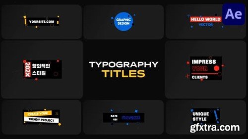 Videohive Typography Titles for After Effects 52681003