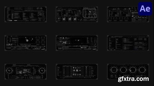 Videohive Hud Large Screens for After Effects 52680718