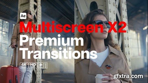 Videohive Premium Transitions Multiscreen X2 52754373