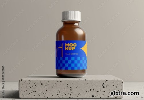 Pills Bottle Mockup 5xPSD