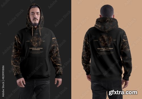 Customizable Hoodie Mockup 2 10xPSD