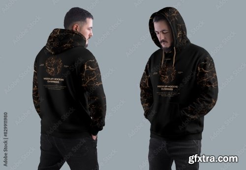 Customizable Hoodie Mockup 2 10xPSD