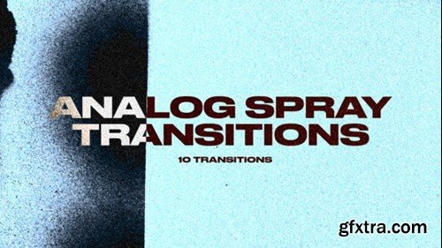 Videohive Analog Spray Transitions 52737288