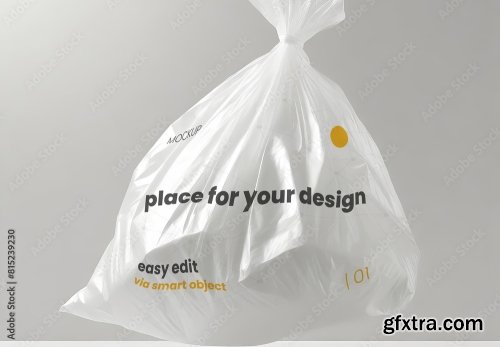 Plastic Bag Mockup 5xPSD