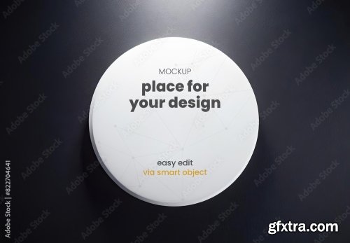 Circle Mockup 4xPSD