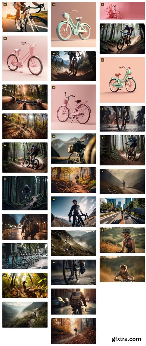 Premium Photo Collections - Bikes AI - 80xJPG