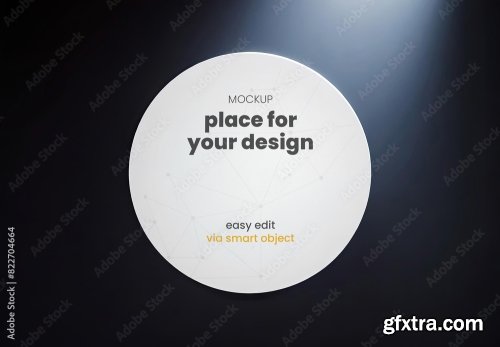 Circle Mockup 4xPSD