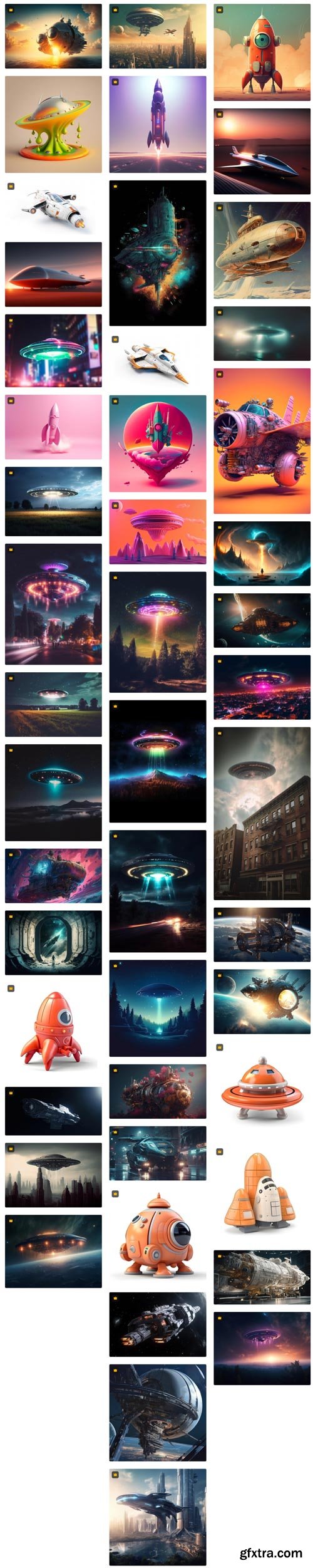 Premium Photo Collections - Spaceships - 100xJPG