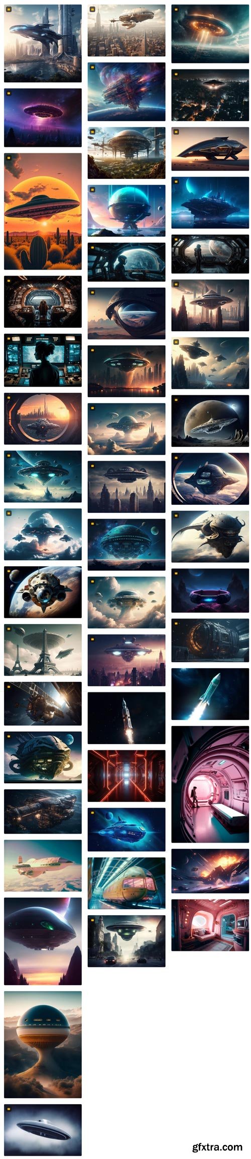 Premium Photo Collections - Spaceships - 100xJPG