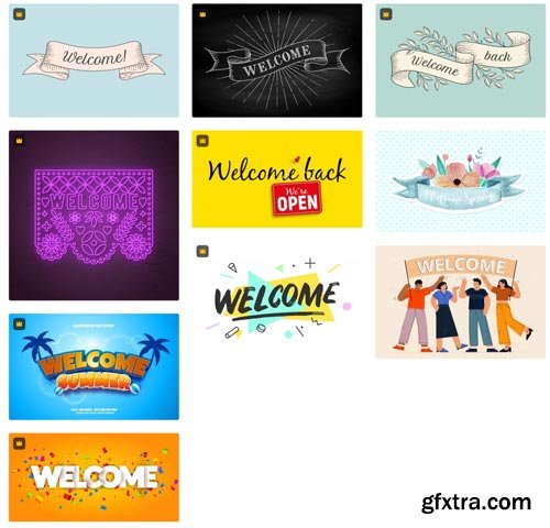 Premium Vector Collections - Welcome! - 60xEPS