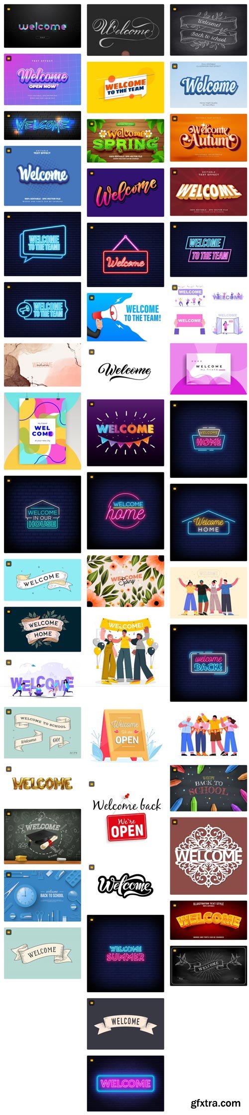 Premium Vector Collections - Welcome! - 60xEPS