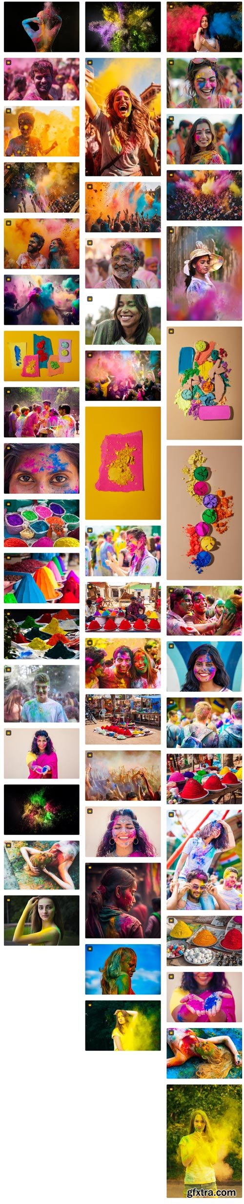 Premium Photo Collections - Colorful Holi - 90xJPG