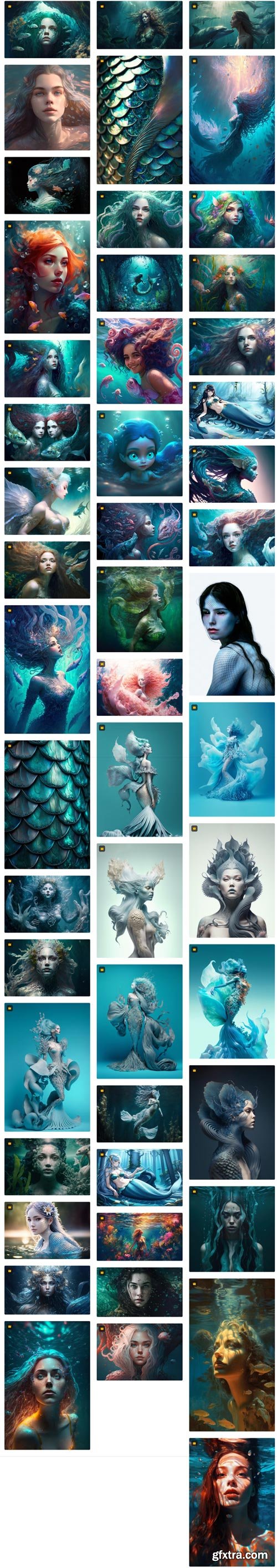 Premium Photo Collections - Mermaids - 80xJPG