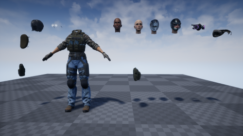 UnrealEngine - Customized Soldier Woman