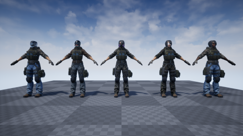 UnrealEngine - Customized Soldier Woman