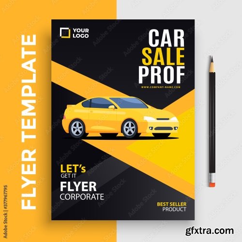 Corporate Car And Business Flyer Poster 11xAI