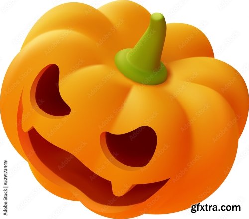 Happy Halloween Smilling Jack O Lantern Pumpkin 7xPNG