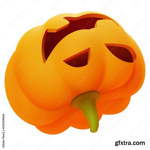 Happy Halloween Smilling Jack O Lantern Pumpkin 7xPNG