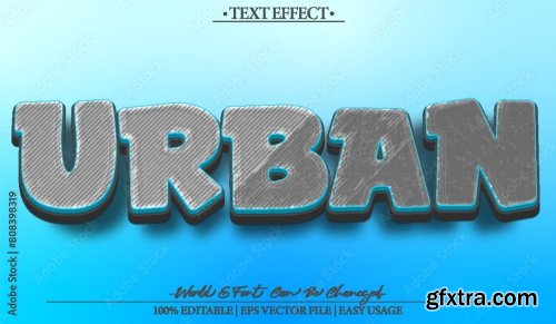 Vector Text Effect Editable Alphabet 49 25xAI