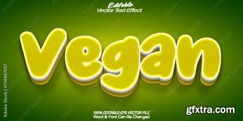 Vector Text Effect Editable Alphabet 49 25xAI