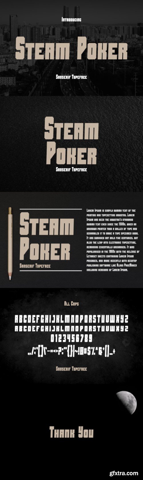 Steam Poker Font