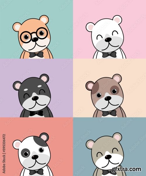 Cute Dogs Pattern Different Dogs Seamless Wallpaper 10xAI