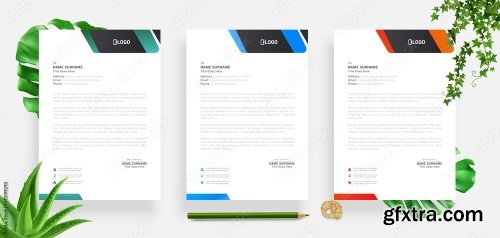 Elegant Letterhead Design Template 3 20xAI