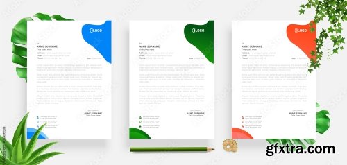 Elegant Letterhead Design Template 3 20xAI